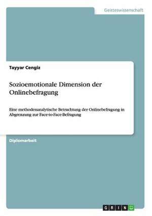 Sozioemotionale Dimension der Onlinebefragung de Tayyar Cengiz