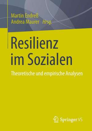 Resilienz im Sozialen: Theoretische und empirische Analysen de Martin Endreß