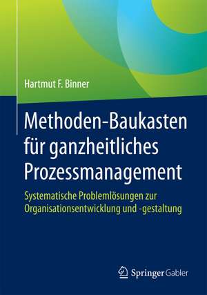 Methoden-Baukasten für ganzheitliches Prozessmanagement: Systematische Problemlösungen zur Organisationsentwicklung und -gestaltung de Hartmut F. Binner