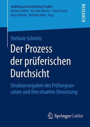 Der Prozess der prüferischen Durchsicht: Strukturvorgaben des Prüfungsansatzes und ihre situative Umsetzung de Stefanie Schmitz