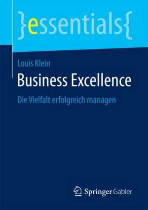 Business Excellence: Die Vielfalt erfolgreich managen de Louis Klein