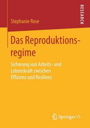 Das Reproduktionsregime: Sicherung von Arbeits- und Lebenskraft zwischen Effizienz und Resilienz de Stephanie Rose