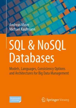 SQL & NoSQL Databases: Models, Languages, Consistency Options and Architectures for Big Data Management de Andreas Meier