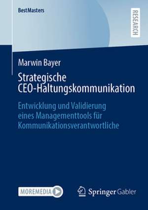 Strategische CEO-Haltungskommunikation de Marwin Bayer