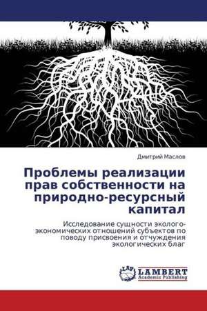 Problemy realizatsii prav sobstvennosti na prirodno-resursnyy kapital de Maslov Dmitriy