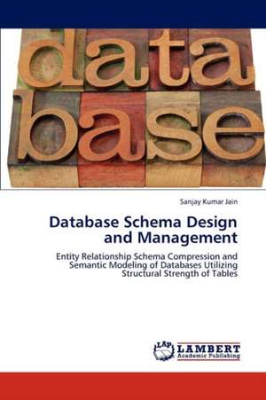 Database Schema Design and Management de Sanjay Kumar Jain