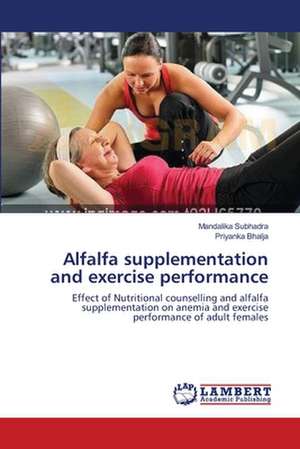 Alfalfa supplementation and exercise performance de Mandalika Subhadra