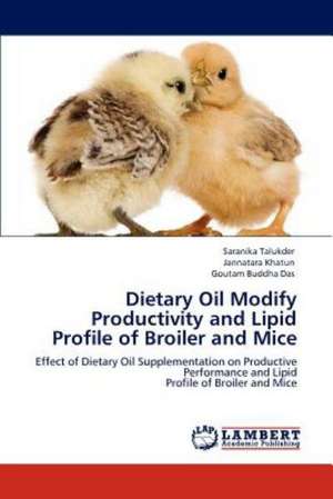 Dietary Oil Modify Productivity and Lipid Profile of Broiler and Mice de Saranika Talukder