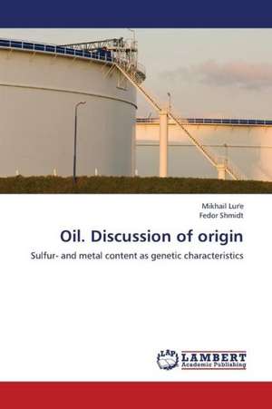 Oil. Discussion of origin de Lur'e Mikhail