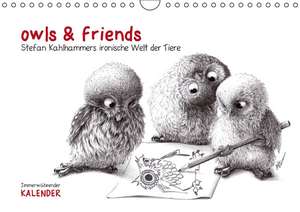 owls & friends Immerwährender Kalender (Wandkalender immerwährend DIN A4 quer) de Stefan Kahlhammer