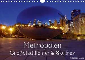 Metropolen . Großstadtlichter & Skylines (Wandkalender immerwährend DIN A4 quer) de Elisabeth Stanzer