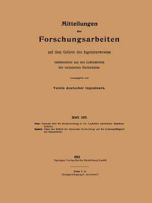 Mitteilungen über Forschungsarbeiten auf dem Gebiete des Ingenieurwesens de Adolf Pfarr