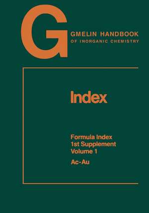 Index: 1st Supplement Volume 1 de Rudolf Warncke