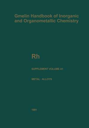 Rh Rhodium: Coordination Compounds with O- and N-Containing Ligands de G.R. Watts