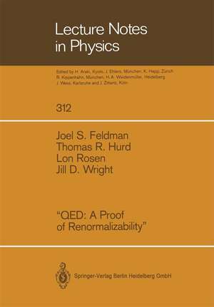 “QED A Proof of Renormalizability” de Joel S. Feldman