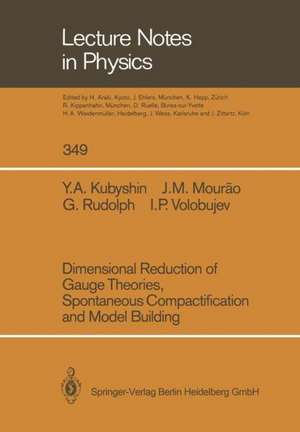 Dimensional Reduction of Gauge Theories, Spontaneous Compactification and Model Building de Yura A. Kubyshin