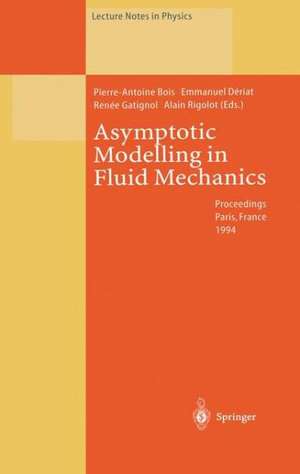 Asymptotic Modelling in Fluid Mechanics: Proceedings of a Symposium in Honour of Professor Jean-Pierre Guiraud Held at the Université Pierre et Marie Curie, Paris, France, 20–22 April 1994 de Pierre-Antoine Bois