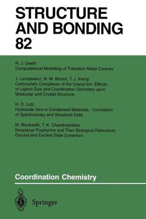 Coordination Chemistry de N. W. Alcock