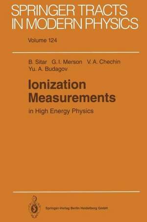 Ionization Measurements in High Energy Physics de Branislav Sitar