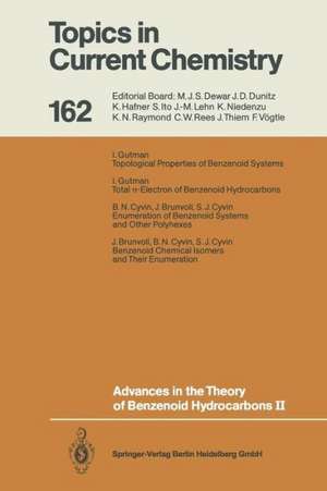 Advances in the Theory of Benzenoid Hydrocarbons II de Ivan Gutman