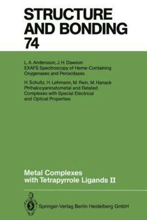 Metal Complexes with Tetrapyrrole Ligands II de Johann W. Buchler