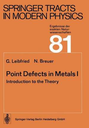 Point Defects in Metals I: Introduction to the Theory de G. Leibfried