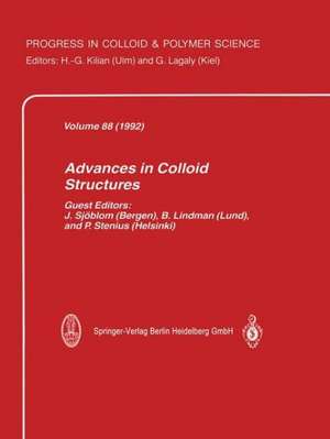 Advances in Colloid Structures de Johan Sjöblom