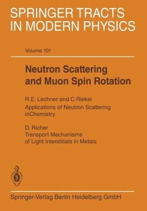 Neutron Scattering and Muon Spin Rotation de R.E Lechner