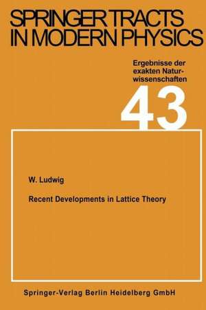 Recent Developments in Lattice Theory de W. Ludwig