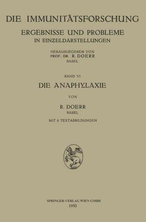 Die Anaphylaxie de Robert Doerr