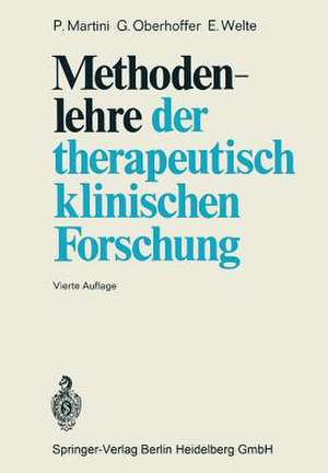 Methodenlehre der therapeutisch-klinischen Forschung de P. Martini