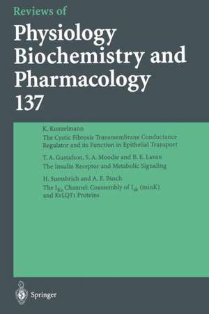 Reviews of Physiology, Biochemistry and Pharmacology de M. P. Blaustein