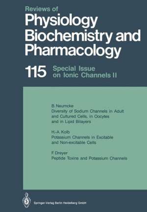 Reviews of Physiology, Biochemistry and Pharmacology: Volume: 115 de M. P. Blaustein