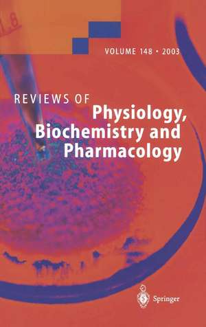 Reviews of Physiology, Biochemistry and Pharmacology de F. Wehner