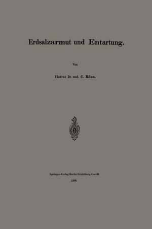 Erdsalzarmut und Entartung de Carl Roese