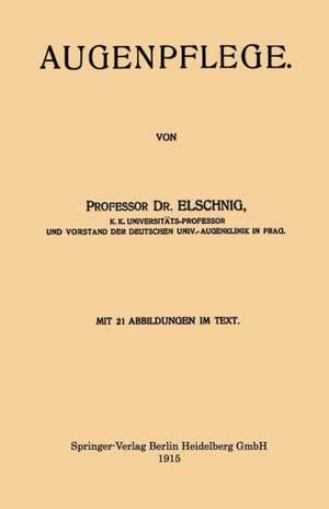 Augenpflege de Anton Elschnig