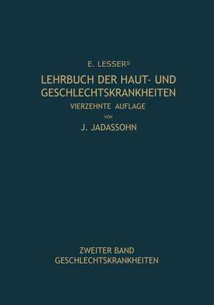 Lehrbuch der Haut- und Geschlechtskrankheiten de Edmund Lesser