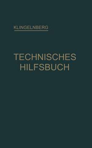 Klingelnberg Technisches Hilfsbuch de Ernst Preger