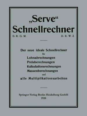 „Serve“ Schnellrechner de Joseph Serve