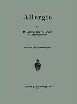 Allergie de Clemens Peter Pirquet von Cesenatico