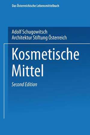 Kosmetische Mittel de Adolf Schugowitsch