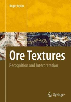 Ore Textures: Recognition and Interpretation de Roger Taylor