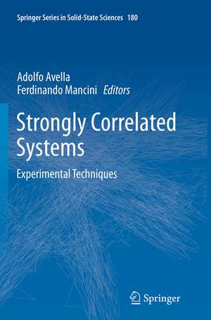 Strongly Correlated Systems de Adolfo Avella