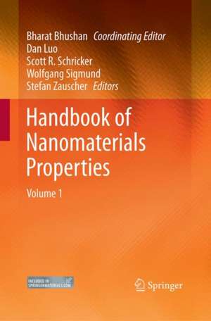 Handbook of Nanomaterials Properties de Bharat Bhushan