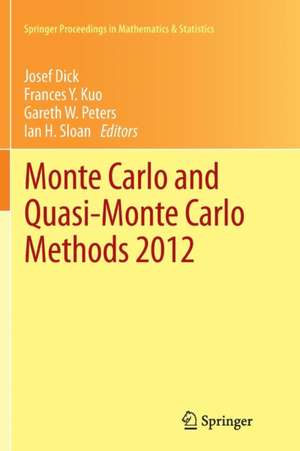 Monte Carlo and Quasi-Monte Carlo Methods 2012 de Josef Dick