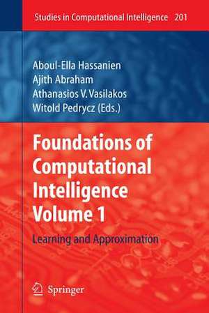 Foundations of Computational Intelligence: Volume 1: Learning and Approximation de Aboul-Ella Hassanien