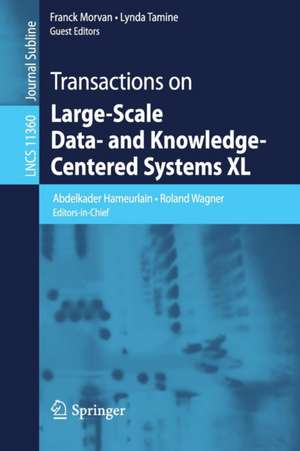 Transactions on Large-Scale Data- and Knowledge-Centered Systems XL de Abdelkader Hameurlain