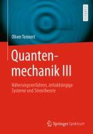 Quantenmechanik III: Näherungsverfahren, zeitabhängige Systeme und Streutheorie de Oliver Tennert