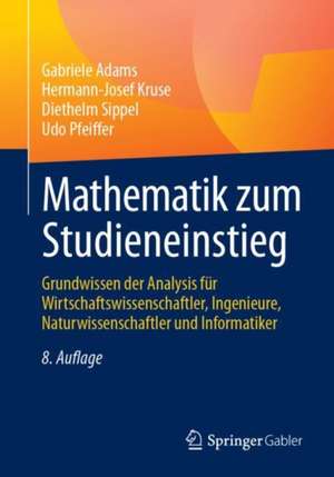 Mathematik zum Studieneinstieg de Gabriele Adams
