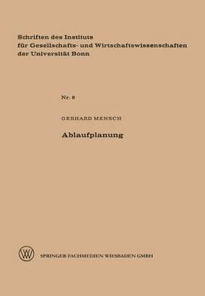 Ablaufplanung de Gerhard Mensch